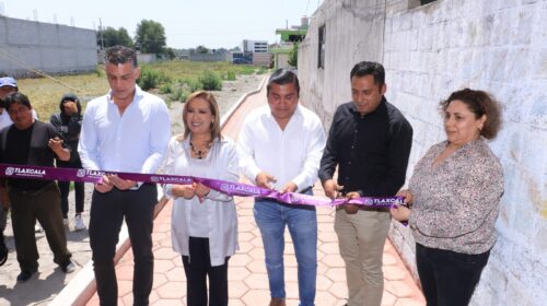 Entregó gobernadora del estado obra pública en Zacatelco y Ayometla