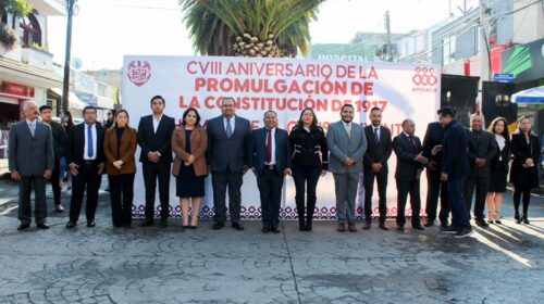 Preside Javier Rivera Bonilla ceremonia del 108 aniversario de la Promulgación de la Constitución de 1917 y homenaje al constituyente Antonio Hidalgo Sandoval