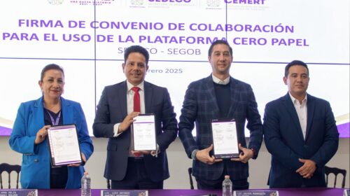 Firman Segob y Sedeco convenio para el uso de la plataforma cero papel Tlaxcala