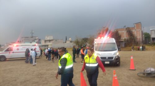 Gobierno de Tlaxcala atiende emergencia por caída de rayo en Chiautempan