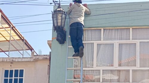 Gobierno de Huamantla mejora la visibilidad y seguridad con la renovación de luminarias