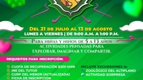 Invita de Huamantla al campamento de verano “Aventuras Diferentes”