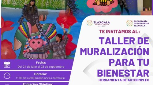Invita Secretaría de Bienestar a personas con discapacidad motriz al “Taller de Muralización para Tu Bienestar”