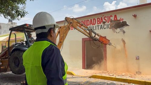 Inician los trabajos de demolición de la UBR en Panotla para construir nuevas y mejores instalaciones