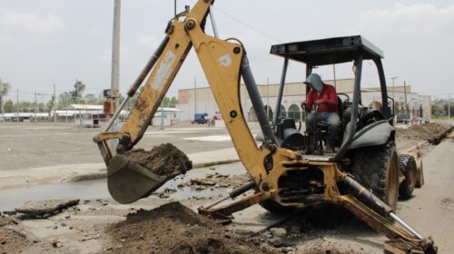 Gobierno de Chiautempan rehabilita sistema de drenaje en la zona del Mercado Nuevo