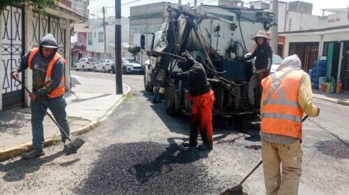 Avanza gobierno de Alfonso Sánchez García en el programa de bacheo ahora con intervención en La Joya