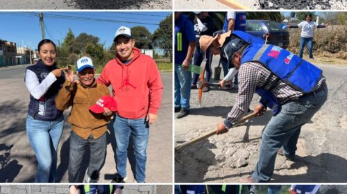 “Miriam Martínez sigue dando resultados: más bacheo y participación ciudadana en Zacatelco”