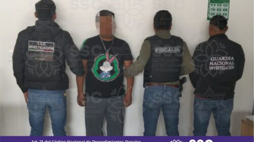 Mediante trabajo coordinado, SSC, FGJE y GN cumplimientan orden de aprehensión