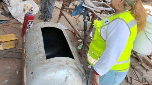 Atiende Protección Civil de SPM reporte de fuga de gas; fue por corte y lavado de tanque estacionario