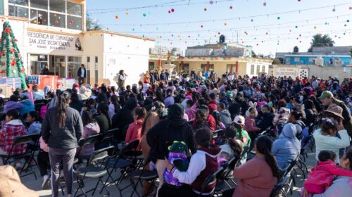 Viven niñas y niños de Huamantla la magia de los reyes magos en sus comunidades