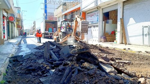 Blanca Angulo anuncia reconstrucción de calle Unión en Chiautempan