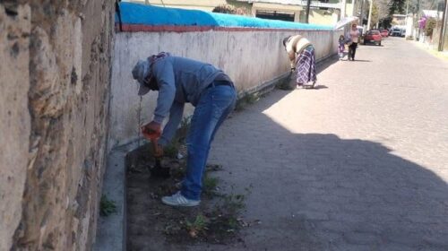 Servicios Públicos refuerza labores de limpieza y dignificación por festividades de la Candelaria en Teotlapan