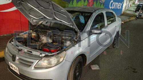 Imparable el robo de autopartes; delincuentes roban computadora de vehículo en San Gabriel Cuahtla