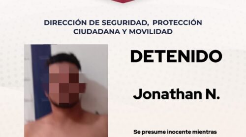 Policía municipal de Tlaxcala asegura en Atlahapa a persona con antecedentes delictivos y estancia ilegal en el país