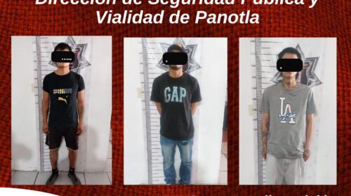 ¡Cero tolerancia en Panotla! Patrullajes dejan tres asegurados por consumir n@rcótic0s en la vía pública