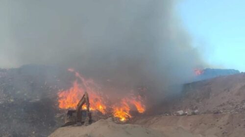 Se declara contingencia ambiental en tres municipios de Tlaxcala por incendio en relleno sanitario en Puebla