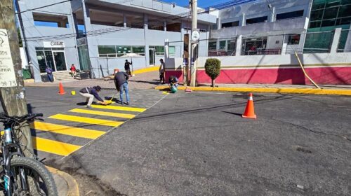 Con menos escritorio y más territorio continuaron este viernes las acciones de mejora urbana en Ocotlán y Tepehitec