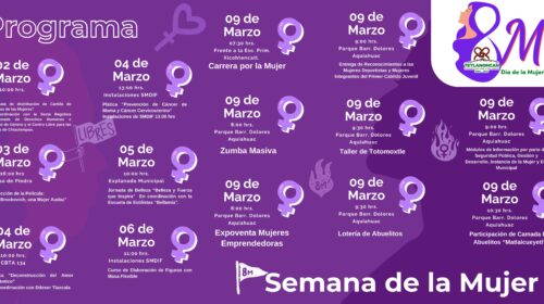 Tetlanohcan conmemora el Día Internacional de la Mujer con una semana de actividades