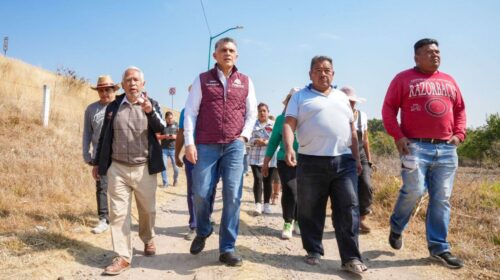 Verifica Alfonso Sánchez García instalación de luminarias en zona limítrofe entre Acuitlapilco y Metepec