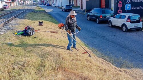 Chiautempan fortalece limpieza urbana e iluminación para mejorar seguridad de la población