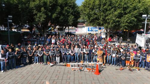 Alcalde Alfonso Sánchez García encabeza macrofaena en Acuitlapilco para continuar con el rescate de la ciudad