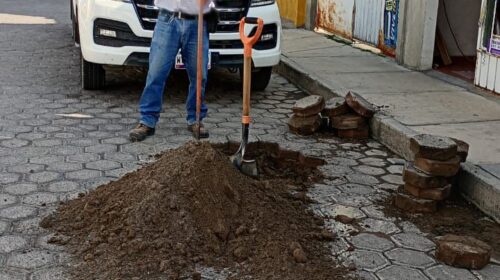 CAPAMH realiza trabajos de mantenimiento en la red de agua y drenaje en distintos puntos de Huamantla