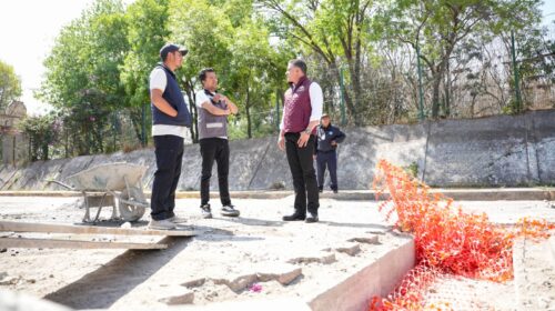 Supervisa Alfonso Sánchez García avances en obras de la avenida Ribereña previo a la temporada de lluvias