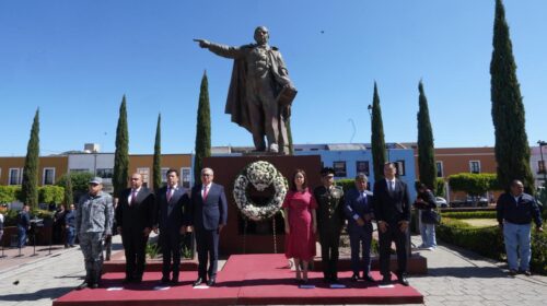 Autoridades conmemoran el CCXX Aniversario del natalicio de Benito Juárez