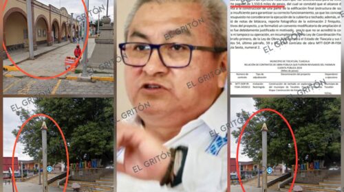 Homero Meneses exhibe a exalcalde de Tocatlán por obra inconclusa y pagada al 100%