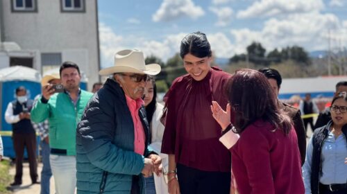 “Tlaxco quiere mucho a Lorena Cuéllar”: afirma Diana Torrejón; más de mil 136 millones han sido invertidos de manera histórica