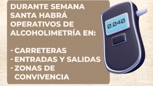 Implementan operativo de alcoholímetro en la zona oriente como parte de “Semana Santa Segura 2026”