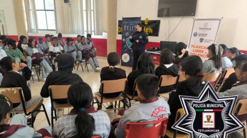 Acción preventiva en secundaria de Tetlanohcan alcanza a más de 370 estudiantes