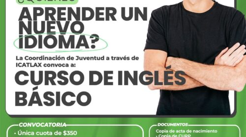 Gobierno municipal de Huamantla invita a curso de inglés básico