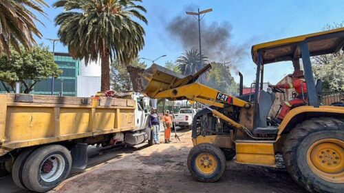 Gobierno de Alfonso Sánchez García escucha y resuelve afectaciones en kinder “Enrique Pestalozzi” tras granizo y lluvia