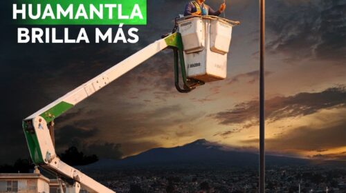 Refuerza Gobierno de Huamantla atención a luminarias con brigadas permanentes