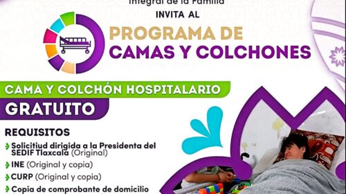 Dif Huamantla invita a acceder al programa de camas y colchones hospitalarios gratuitos