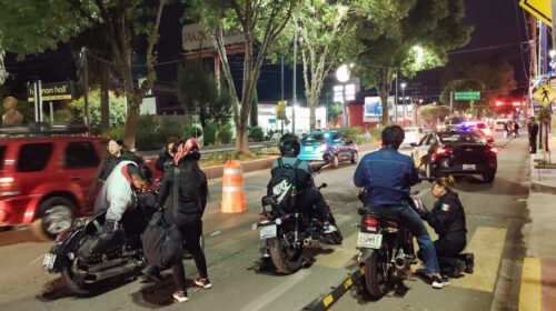 Policía municipal de Tlaxcala realiza operativo cero tolerancia en Guillermo Valle