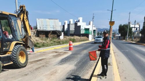 Continúa la Capam con acciones focalizadas para atender afectaciones por granizo y lluvia ahora en bulevar Gasoducto