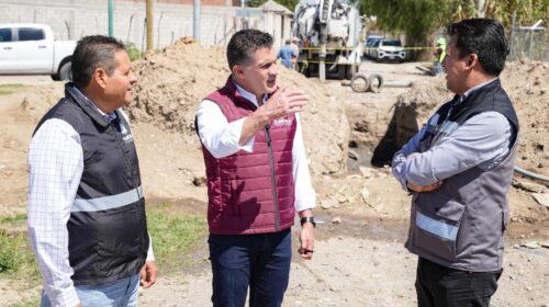 Supervisa Alfonso Sánchez García inicio de obra de drenaje para beneficio de 40 mil habitantes en Ocotlán y Atlahapa