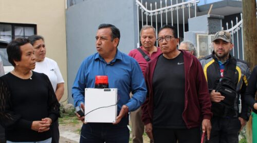 Idelfonso Carro blinda Panotla con cámaras, alarmas y más seguridad para ciudadanos