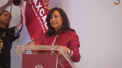 Anuncia Lorena Cuéllar construcción de nuevo hospital regional durante encuentros tlaxcaltecas en Nopalucan