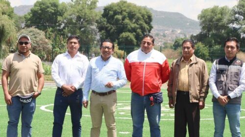 ¡Arranca el “Mundial” en Totolac! Inicia construcción de cancha y Benjamín Atonal Conde impulsa el deporte