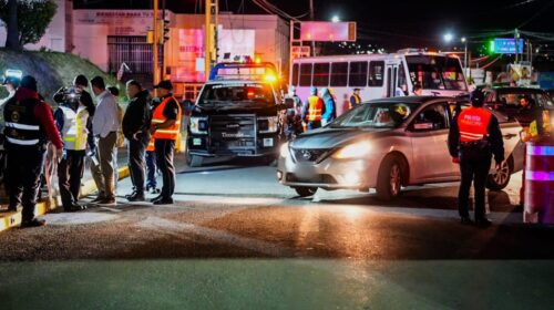 Con operativo de alcoholimetría la policía municipal de Tlaxcala cuida a las familias capitalinas