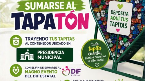 Huamantla se suma al “Tapatón Tlaxcala 2026” con campaña de recolección de tapitas