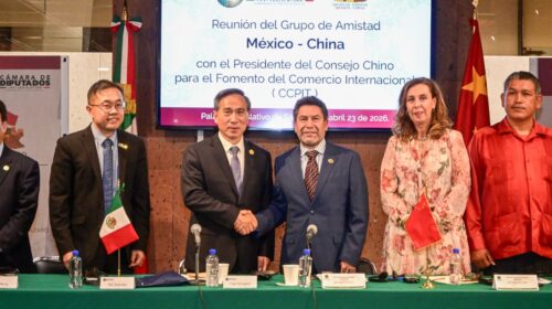 Preside Ray Vázquez Conchas reunión del Grupo de Amistad México -China con el Consejo Chino para el Fomento del Comercio Internacional