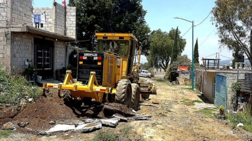 Gobierno de Alfonso Sánchez García mejora vialidades en La Loma Xicohténcatl