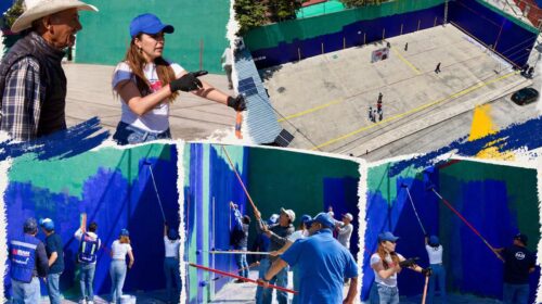 Rescata diputada Miriam Martínez cancha de frontón en Xahuaxolco, Calpulalpan