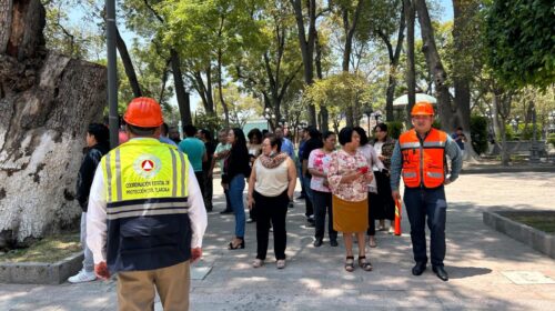 Tlaxcala se alista pata el simulacro nacional del 6 de mayo; llaman a participar desde hogares, escuelas y oficinas