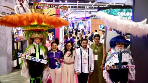 Se luce Tlaxcala en Tianguis Turístico Nacional; SPM presente con su carnaval