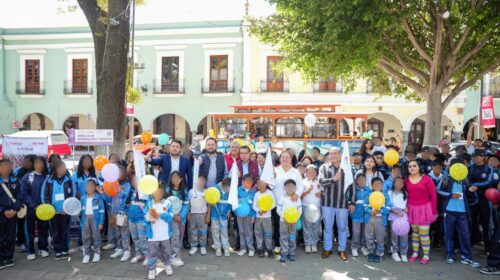 Ayuntamiento de Tlaxcala y Secture realizan recorrido turístico infantil por el Día de la Niñez